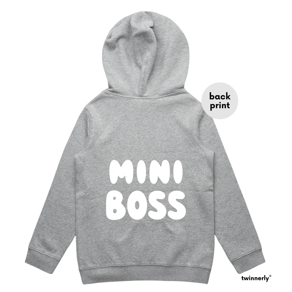 Twinnerly Kid s Hoodie Mini boss Fun kids hoodies Australia